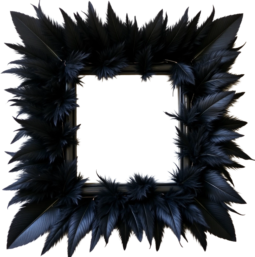 Gothic Feather Frame